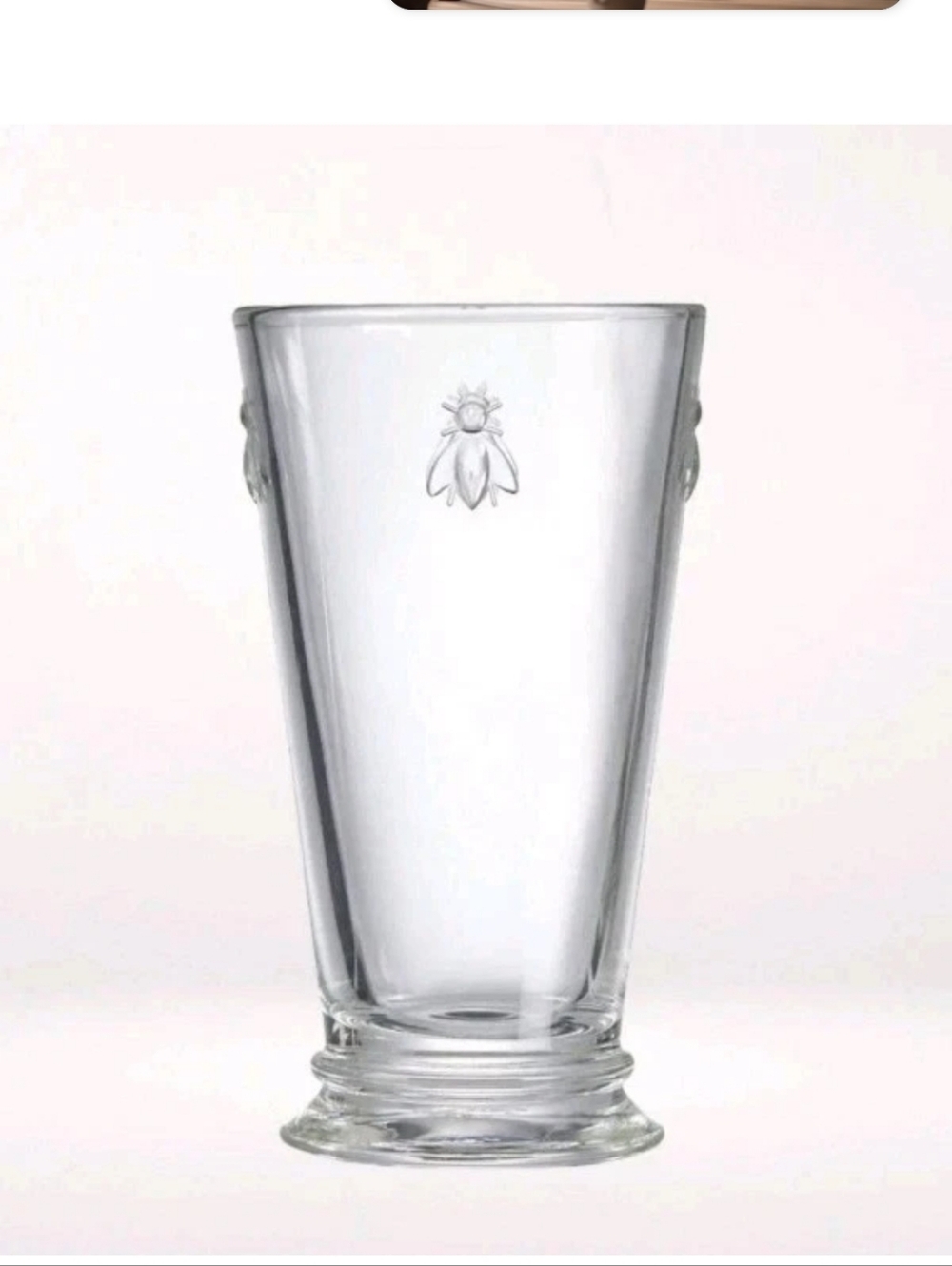 4- LA ROCHERE Paris Muses Glass France Bee Napoleon 5.5 inches 10oz Highball SEE